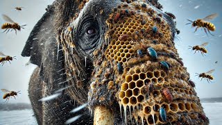 Rescuing an Elephant Covered in Honeycomb like Larvae and Beetles Unforgettable Arctic Rescue