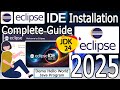 How to install Eclipse IDE 2025-03 on Windows 10/11 with Java JDK 24 [2025 Update] Demo Java Program