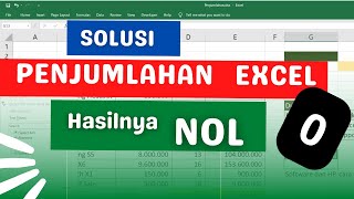 Penjumlahan Excel Hasilnya Nol 0 - Angka Tidak Bisa Dijumlahkan