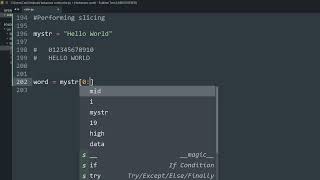 How do I get a substring of a string in Python?