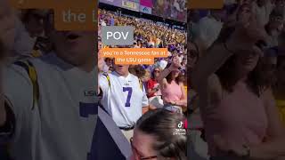 LSU fans not happy about Tennessee fan