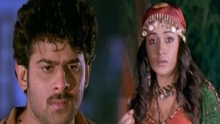 Prabhas Saves Trisha from Rowdies  - Action Scene - Pournami Movie - Charmee