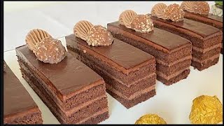 les tranche au chocolat /طرونش باتيسري بذوق الشكولاطة روعة شكلا ومذاقا❤️❤️❤️