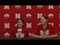 nebraska volleyball merritt beason u0026 lexi rodriguez before facing oregon nov. 5 2024