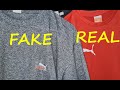 Puma T shirt real vs fake review. How to spot fake Puma shirt