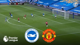 Brighton vs Manchester United | English Premier League 2023/24 | Efootball Pes 21 Gameplay
