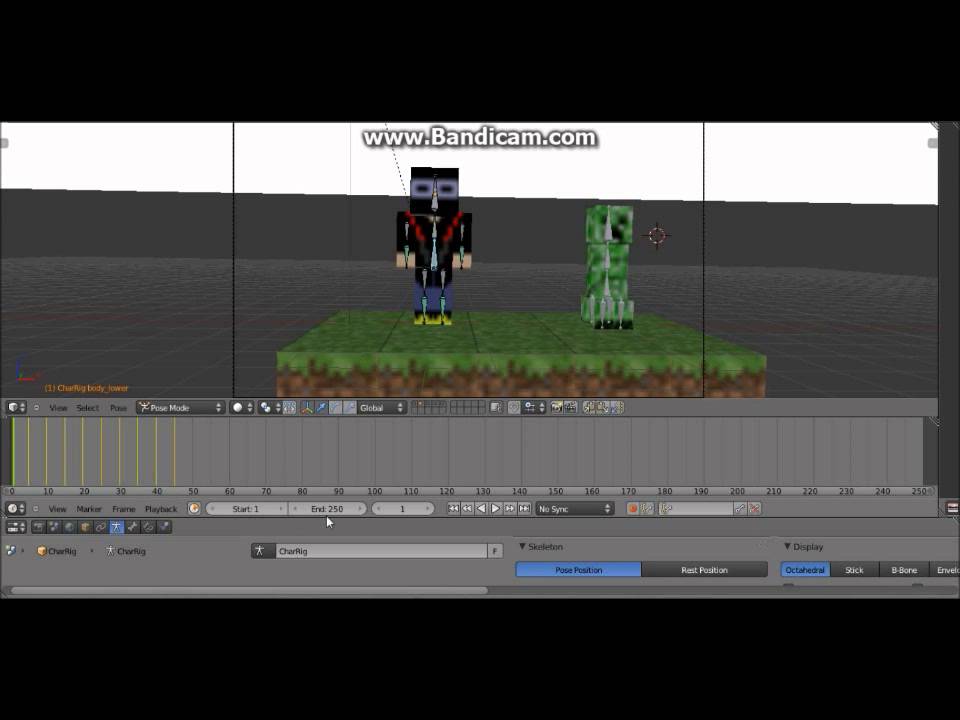 How To Make A Minecraft Animation In Blender - YouTube