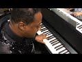 kris nicholson test drives the roland f 140r upright digital piano at namm 2020