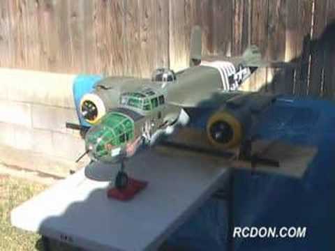 Top Flite B-25 Saito FA-90TS Engine Test - YouTube