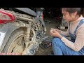 genius girl repair restore power source for honda wave 110cc motorbike to help farmers