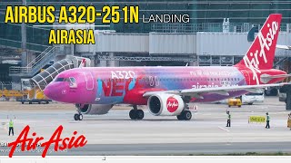 Aircraft Landing | 9M-NEO Airbus A320-251N Air Asia (The First A320 Neo) | Plane Spotting Aviation