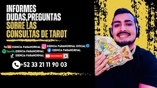 Informes sobre las consultas de Tarot a detalle con el  Maestro Angel Cordoba