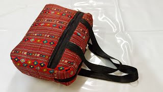 रोजमर्रा काम आने वाला छोटासा ट्रैवल बैग आपको जरूर पसंद आएगा/Small travel bag from half metre fabric