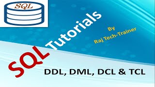 SQL Basics (Part-2) - DDL,DML,DCL & TCL