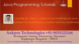 Java for beginners - Chapter 20 : Types of polymorphism in java Part 2