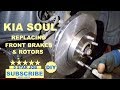 How to change front brakes and rotors on 2015 Kia Soul