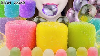 【ASMR】【咀嚼音】チョコと砂糖で覆われたメガマシュマロ,バルーンキャンディ,リキュールキャンディ