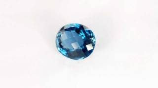 Natural London blue topaz gemstone. Натуральный топаз