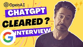 ChatGPT Aces Google Interview Questions: A Walk-Through with AI | @codeforplacement