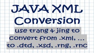 JAVA XML Conversions