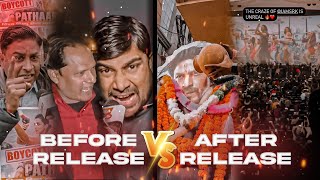 PATHAAN Reaction Before Vs After || Boycott Pathaan || Pathaan Craze Theatre Reaction #srk #yrf