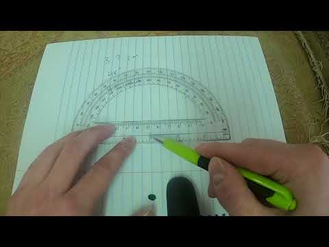 48 Degree Angle With Side Lengths 3.7 Cm And 4.5 Inches - YouTube