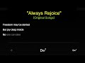 always rejoice jwkaraoke