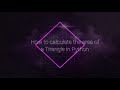 Basic Python : How to calculate the area of a Triangle