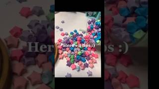 Paper stars // tutorial // how to make paper stars // easy // art // cant make paper stars // #kawai