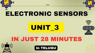 electronic sensors unit 3 | in one shot (28 minutes)