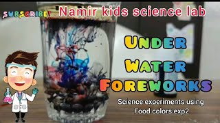 under water fireworks #science #experiments #technology #colour