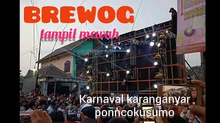 BREWOG tampil mewah karnaval karang anyar