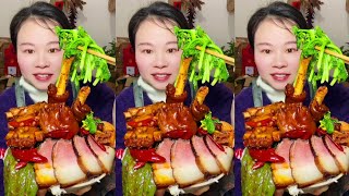 Susu Yummy Spicy Food Mukbang 😋 Eat Braised Pork With Chili Pepper, Spicy Noodles Soups And Eggs