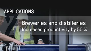 Applications: Breweries and distilleries - Increased productivity by 50% at Irish Distillers