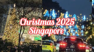 Christmas ⛄ 2024 Singapore ..Magical Christmas Lights in Singapore: A Festive Street Tour.#christmas