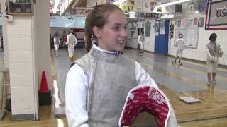 Fencing Champion Sylvie Binder Profiled WCBS-TV 9.7.2015