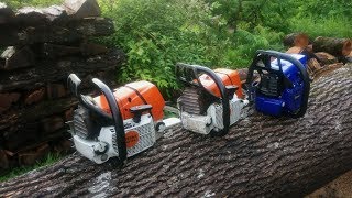 Stihl MS461 vs. Stihl MS440 vs. FarmerTec G444 (same bar/same chain)