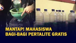 Mantap! Mahasiswa Unpatti Bagi-bagi Pertalite Gratis Jelang Buka Puasa