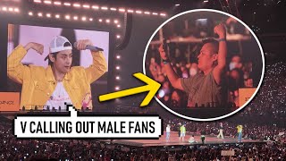 BTS PTD Las Vegas Ending Speech DAY 3 | V calling out male fans! Gentleman make some noise!