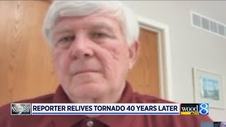 Former WOOD TV8 reporter recalls covering tornado 40 years later