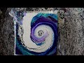 8904 sorta simple bloom spiral spinout colourarte colors fluid art 9.16.2022intuitive art