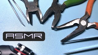 ASMR Random tweezers and pliers ピンセットとペンチの音 各式各樣的鑷子和鉗子(both ears/ no talking)