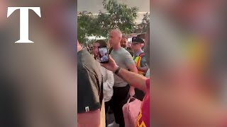 Roma fans attack English referee Anthony Taylor at Budapest airport