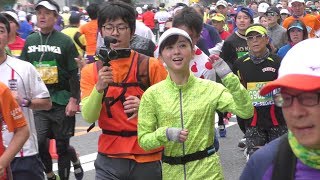 第7回大阪マラソン2017　OSAKA MARATHON　仮装の人や読売テレビ中谷しのぶアナなど