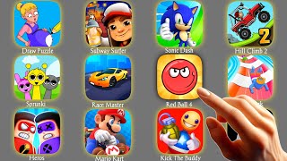 Roblox,Sprunki,Mario Kart,Kick The Buddy,Red Ball 4,Sonic Dash,Aquapark,Hill Climb 2,Subway Surfer