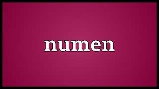 Numen Meaning