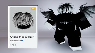 28 THE BEST BLACK AND WHITE HAIR FREE ITEMS ROBLOX 2024