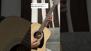 Very Easy Guitar Lesson 🎸 (Guess Song Name) कोई भी बजा लेगा 🤑 Beginners Guitar Song Tabs by Fuxino