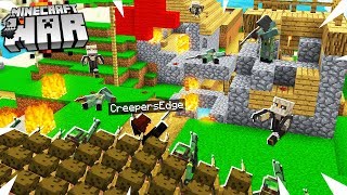 Minecraft Raiding & Capturing Enemies VILLAGE! (Minecraft War #18)