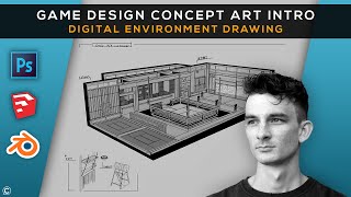 Game Design Concept Art Intro: Digital Environment Drawing | Introduction Trailer